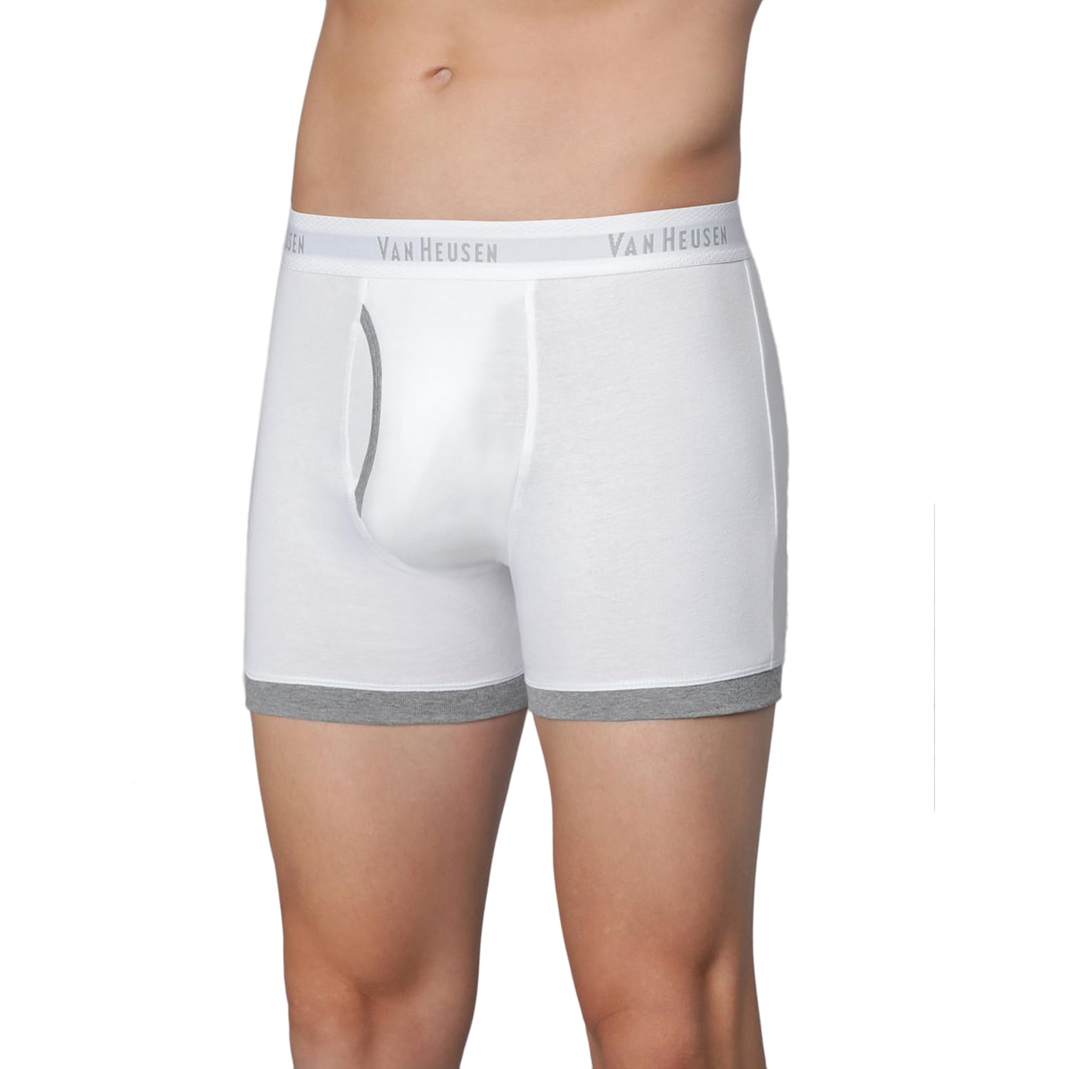 Van Heusen Men Solid Antibacterial Trunks - White - Image 2