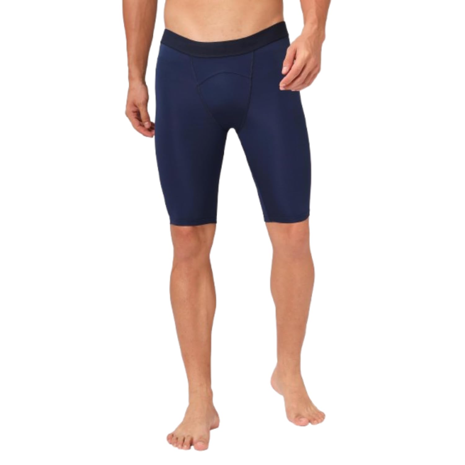 TECHNOSPORT Compression Tights for Men - Navy Blue