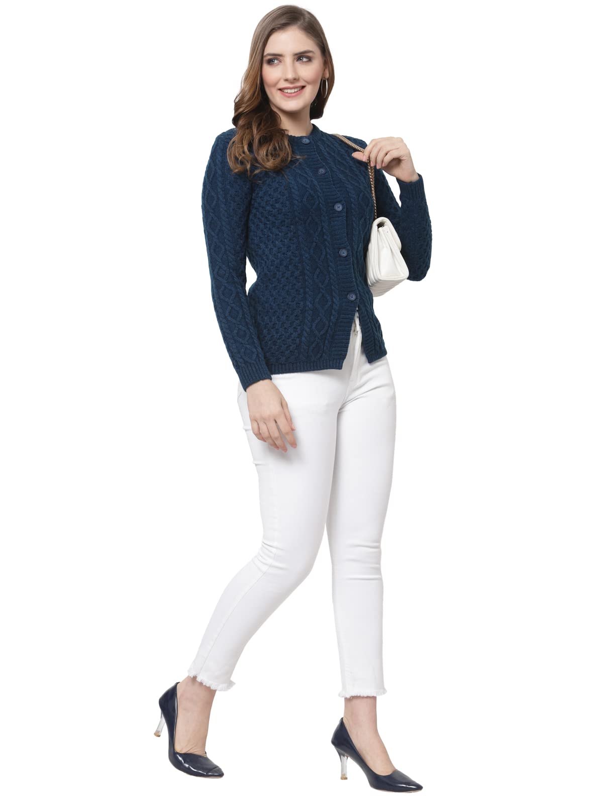 Kalt Women Cable Design Sweater - Image 4