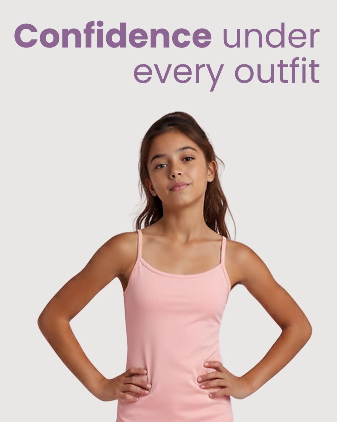 Lily Chic Lightly Padded Camisole for Girls - Image 5