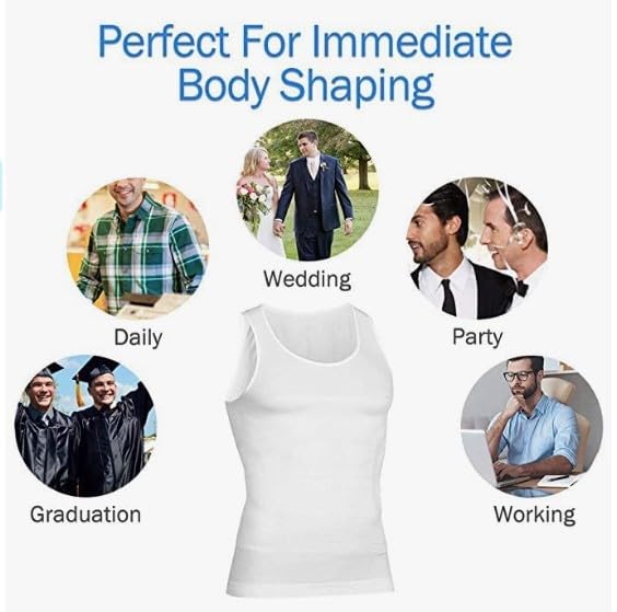 MYLOFIT Men's Compression Vest - White - Image 4