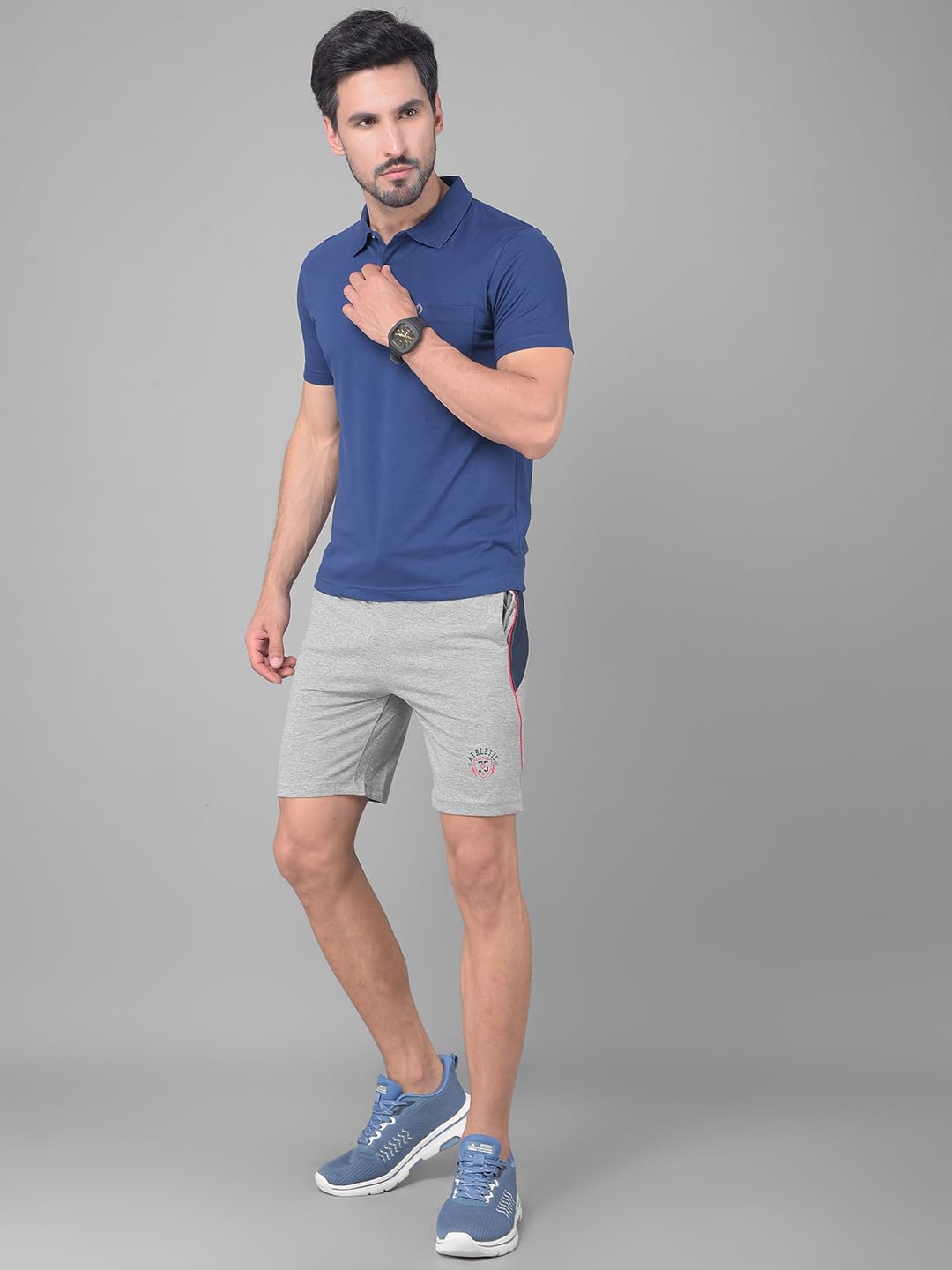 Dollar Men's Cotton Polo Tshirt - White Indigo - Image 5