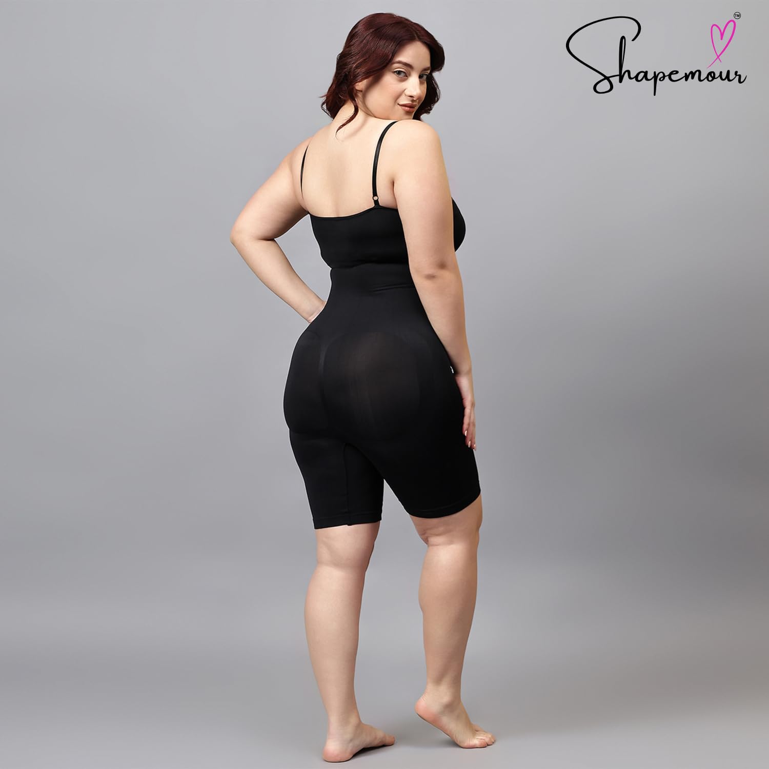 SHAPEMOUR Bodysuit Bodyshaper for Women - Black - Image 2