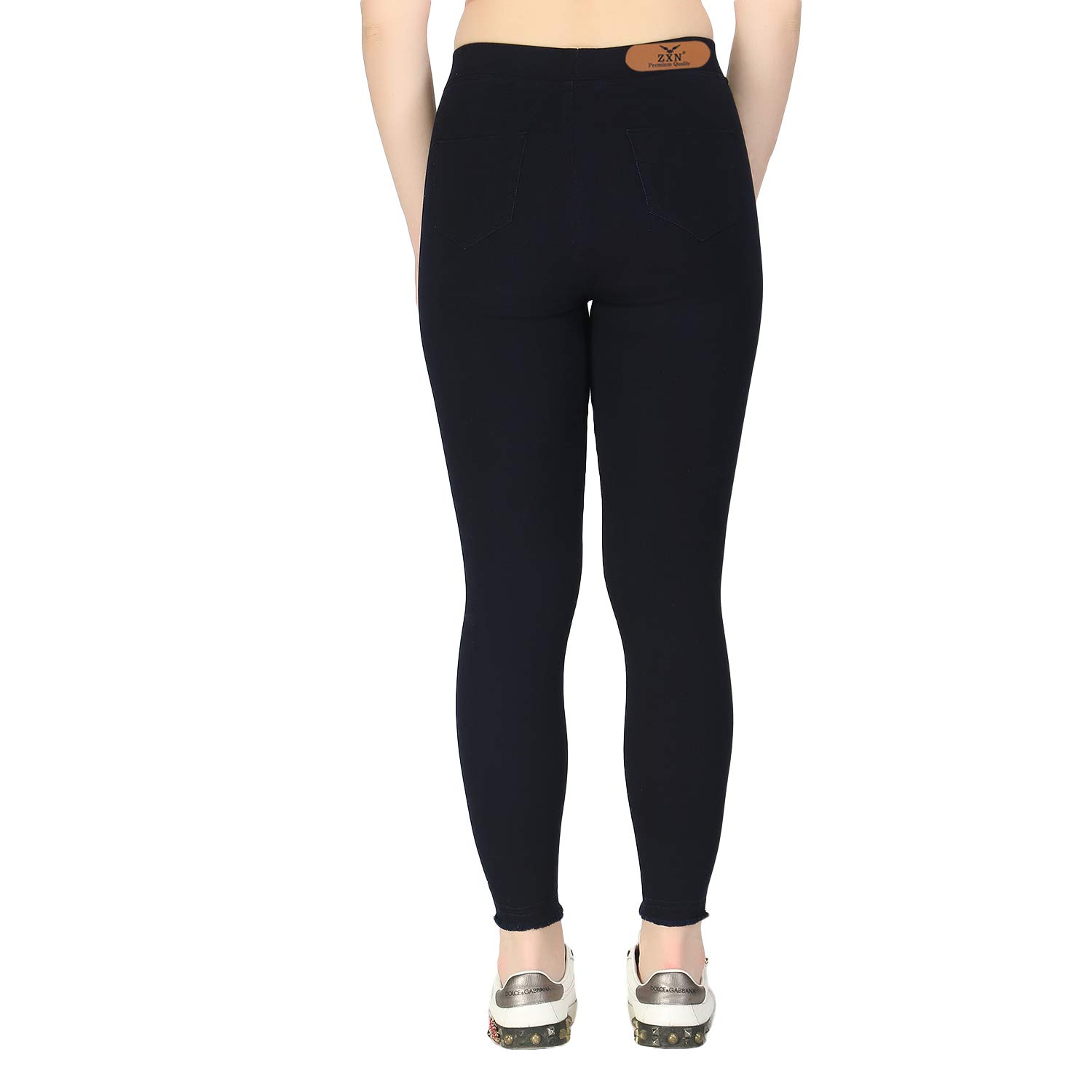 ZXN Women Cotton Jegging - Navy Blue - Image 4