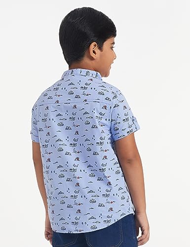 Jam & Honey Boy's Cotton Shirt - Blue - Image 3