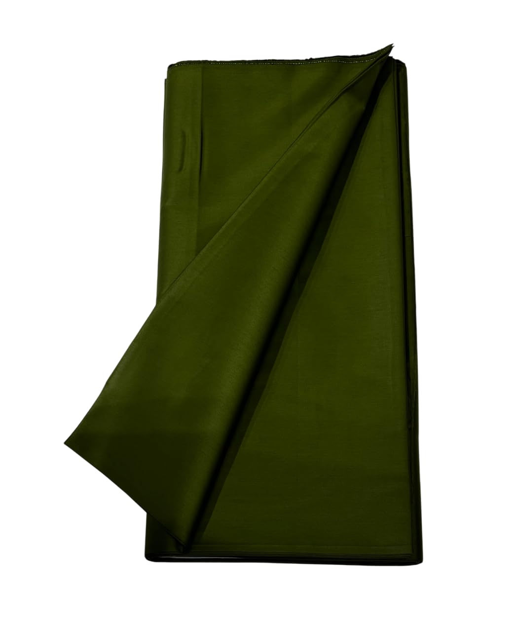 BKRKJ Women's Cotton Silk Unstitched Fabric - Mehndi Green