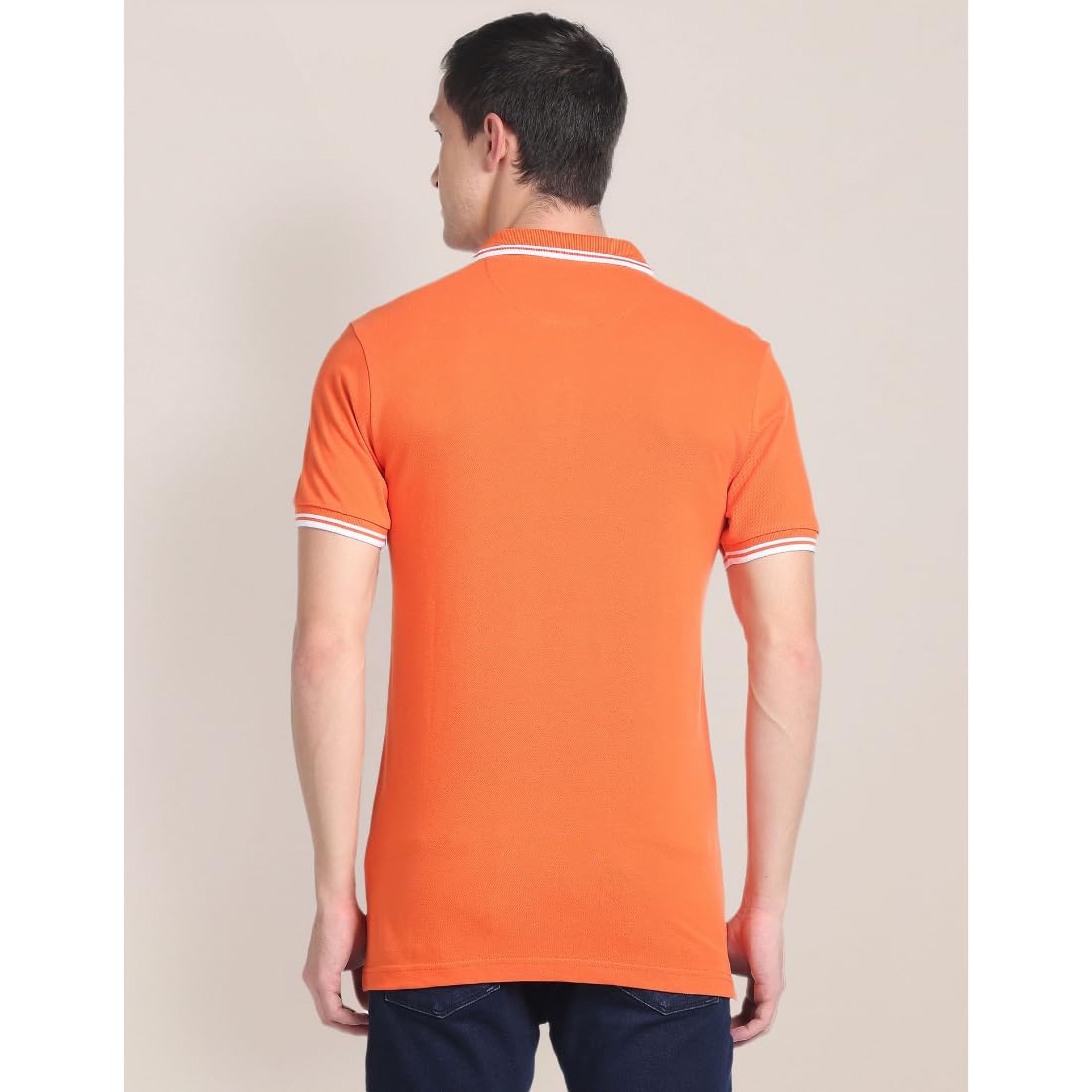 U.S. Polo Assn. Men's Orange Polo Shirt - Image 5