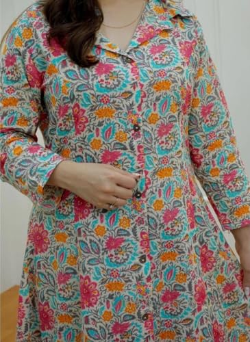 Multicolor Floral Kurta Set for Women - Image 2