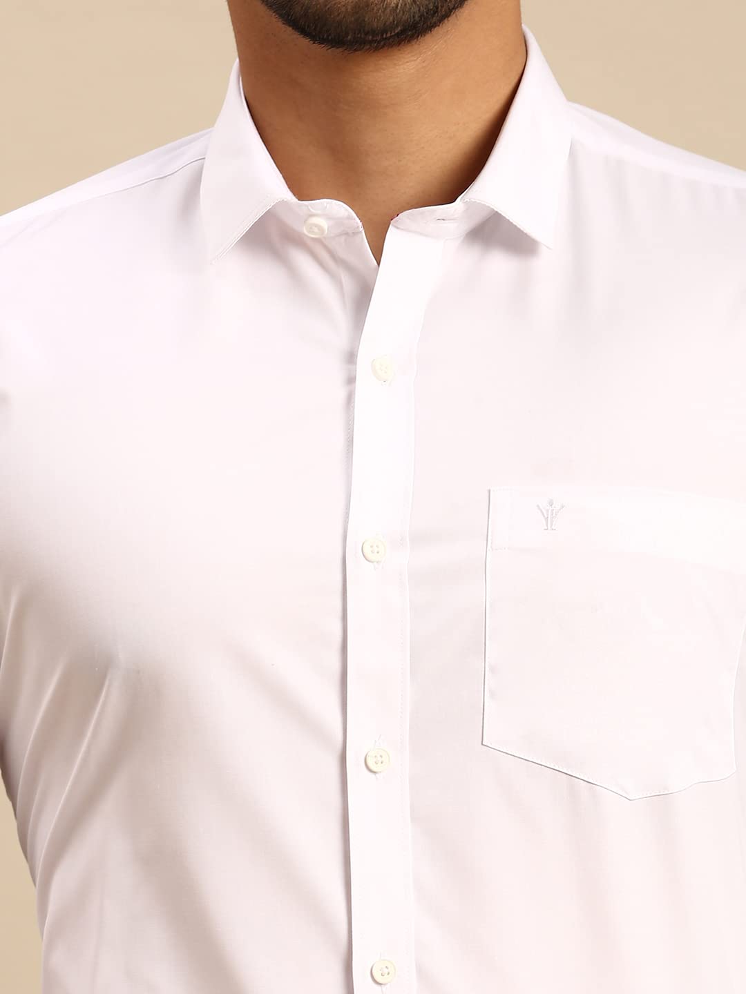 RAMRAJ Cotton Shirt for Men - White - Image 5