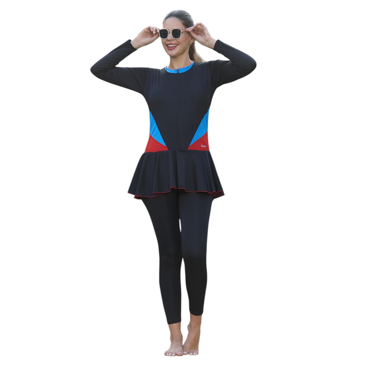 ROVARS Black One Piece Swimsuit for Women