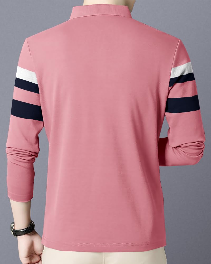 Noble Monk Men's Polo T Shirt - Full Sleeves - Image 3