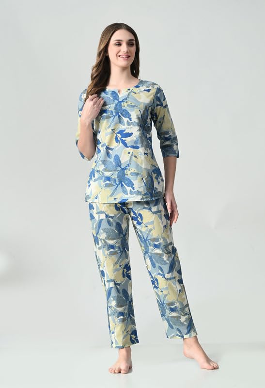 Ichaa Women's Printed Cotton Night Suit - Image 2