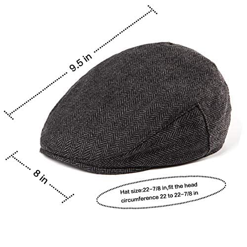 RR DESIGN Cotton Tweed Hats for Men - Grey - Image 3