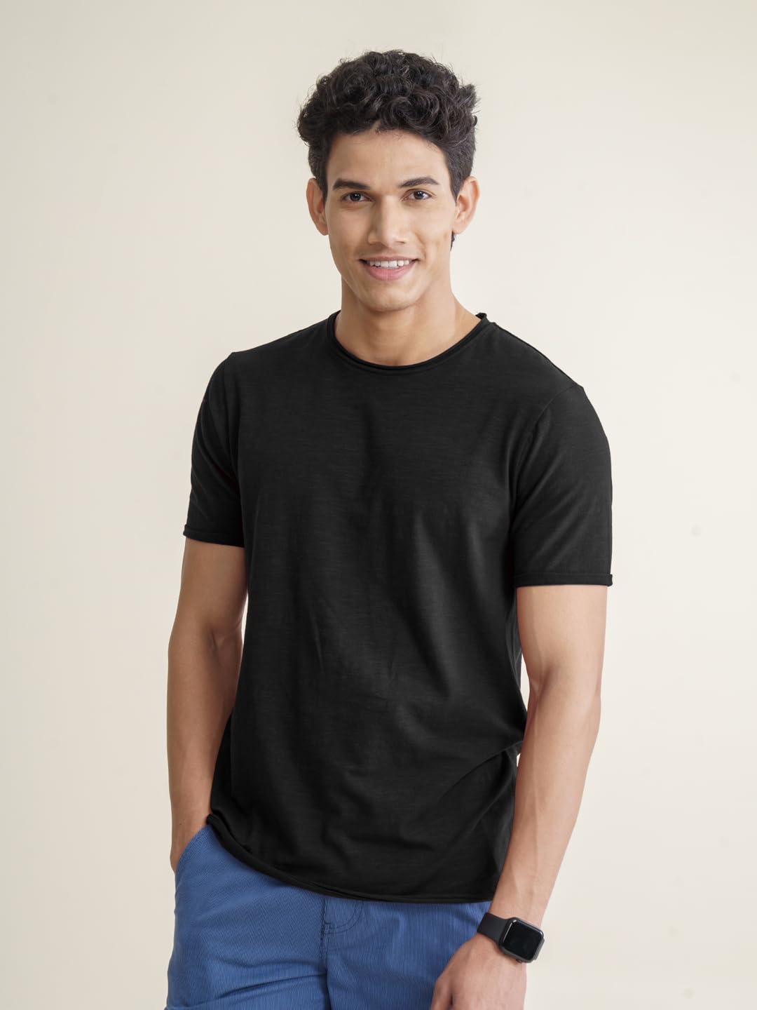 DAMENSCH Crew T-Shirt for Men - Black - Image 4