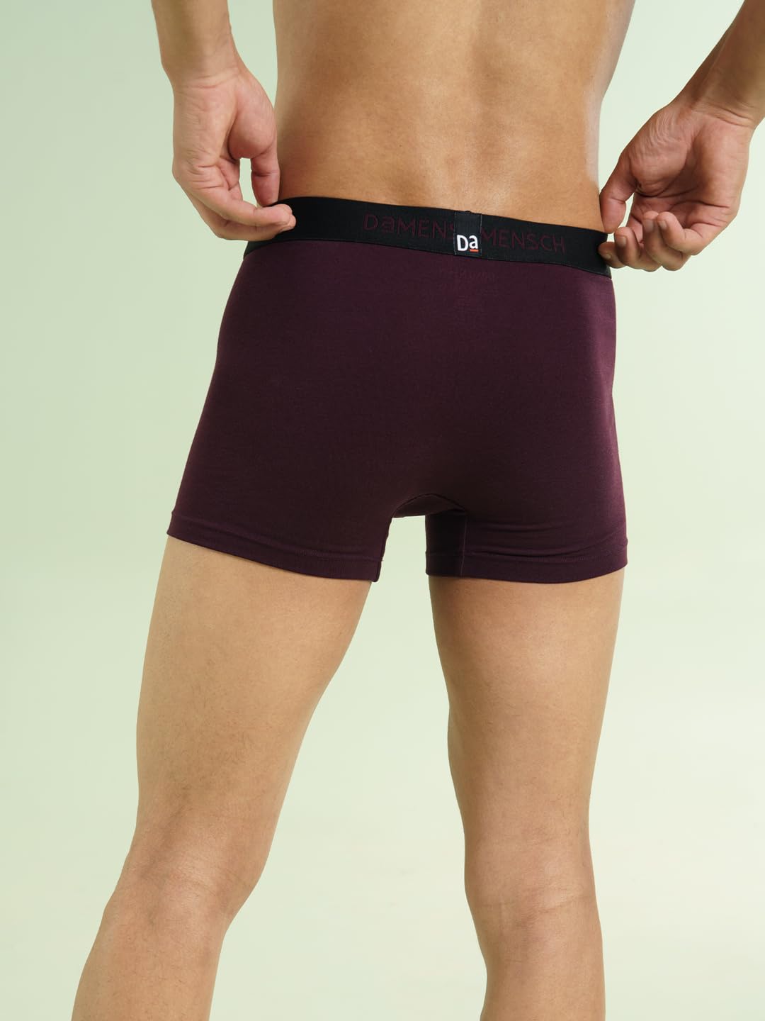 Cotton Trunks for Men - Maroon - Image 4