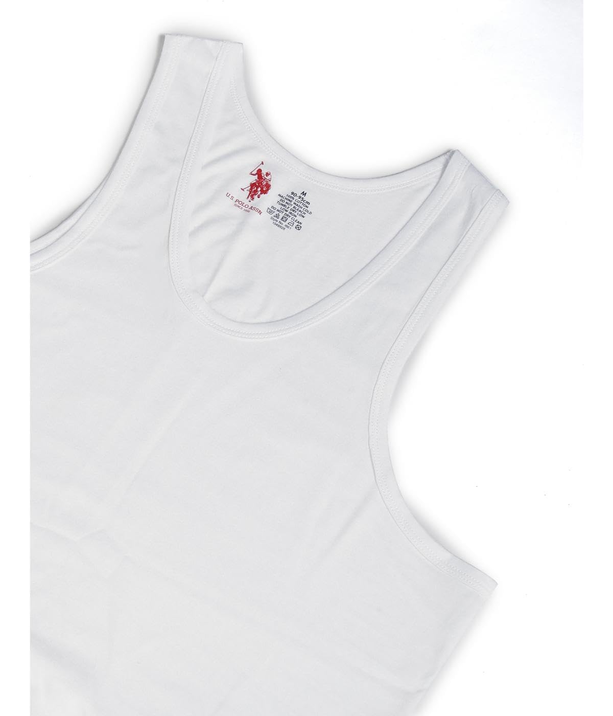 U.S. POLO ASSN Men Cotton Vests - White - Image 2