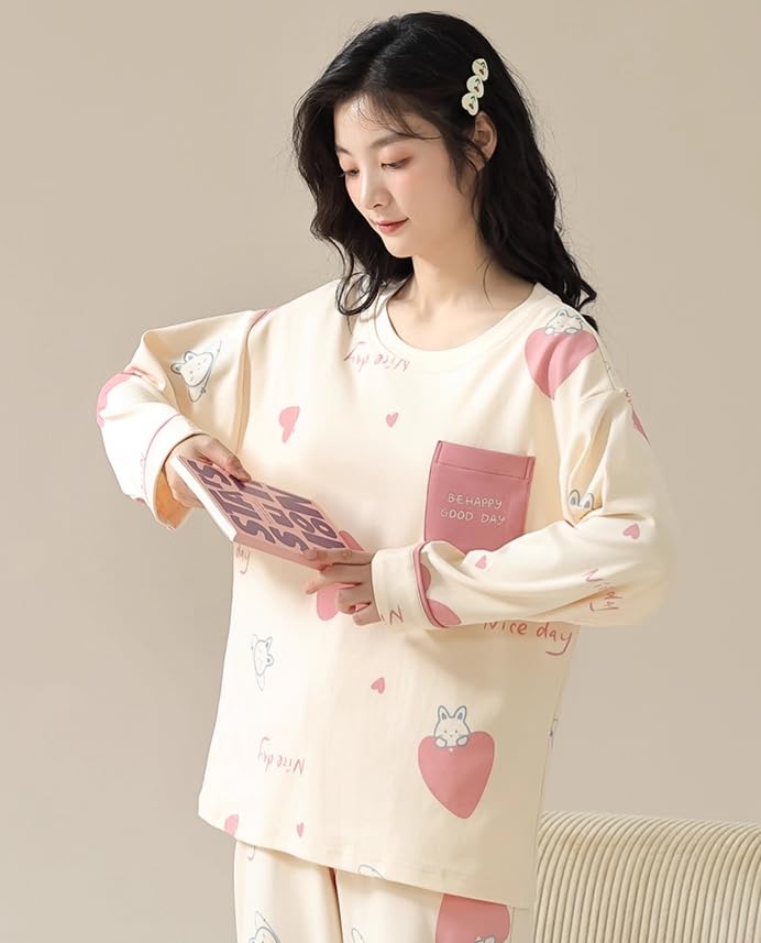 Celary Korean Style Women's Night Suit - Image 3