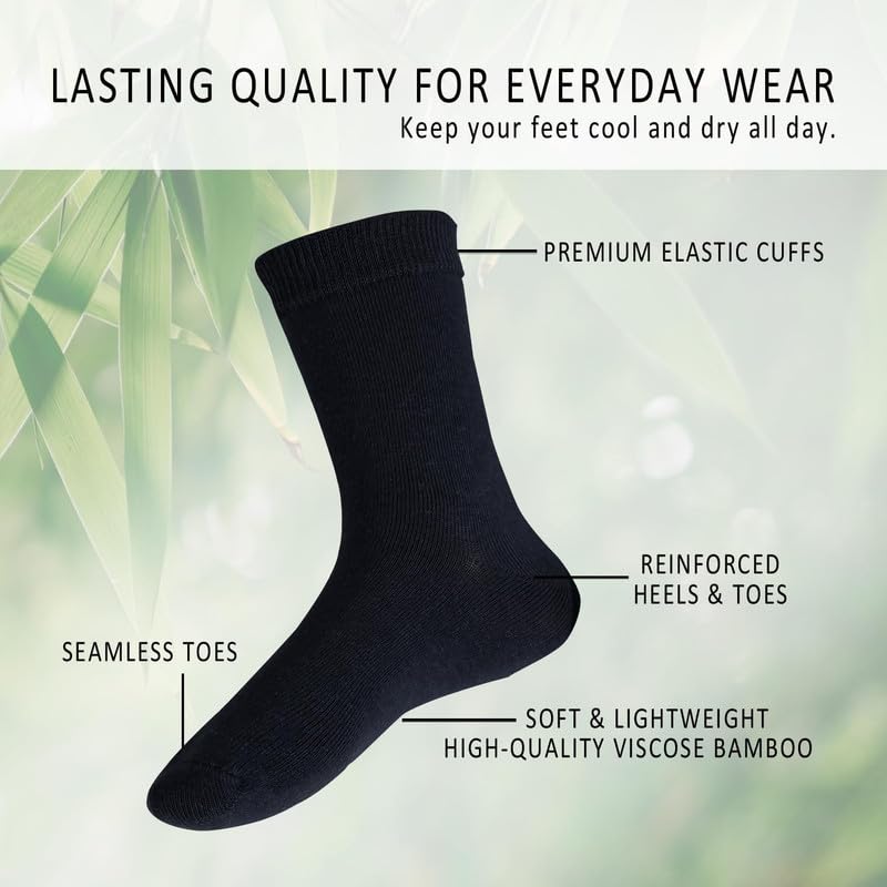 CHACKO Black Calf Length Socks for Boys & Girls - Image 4