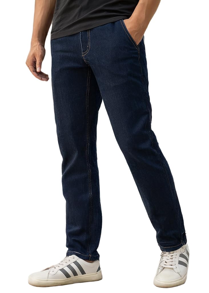 Urbano Fashion Men's Dark Blue Slim Fit Jeans