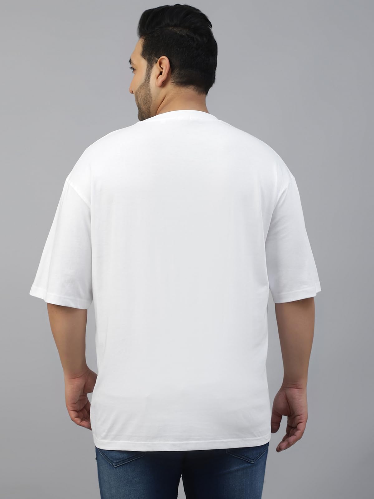 Veirdo Men's Drop Shoulder T-Shirt - White - Image 4