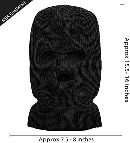 Street27 Winter Balaclava Knit Full Face Ski Mask Beanie - Image 3