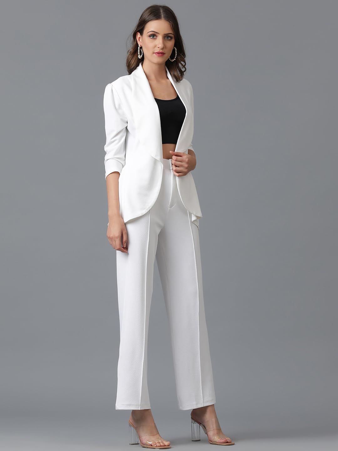 KOTTY Snow White Blazer & Trouser Set for Women - Image 2
