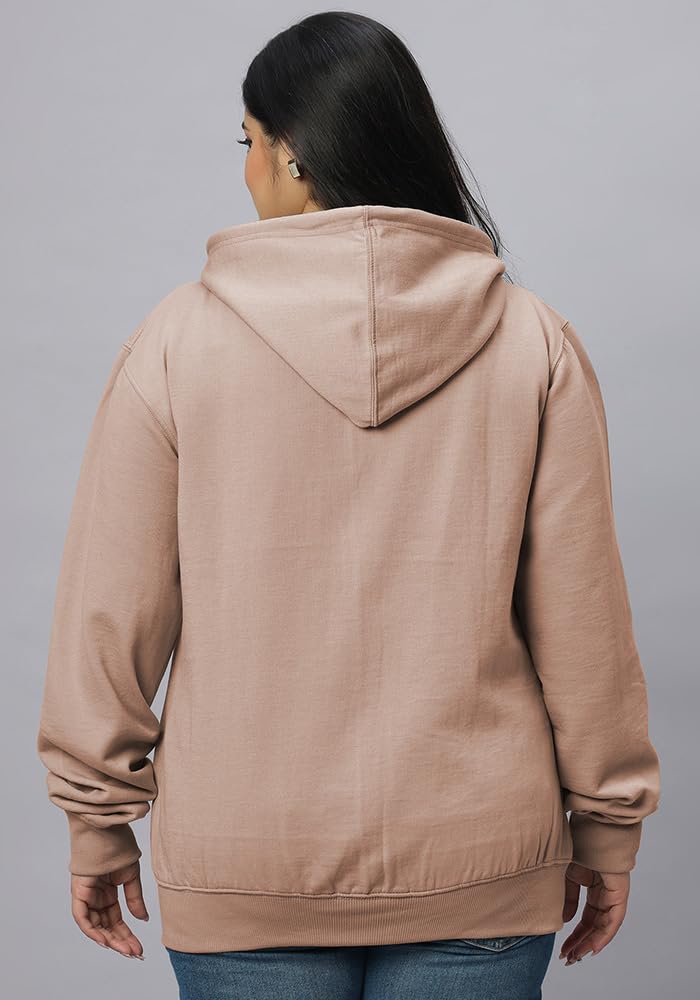 Authentic Wear Women's Fleece Hoodie - Mushroom Nude - Image 5