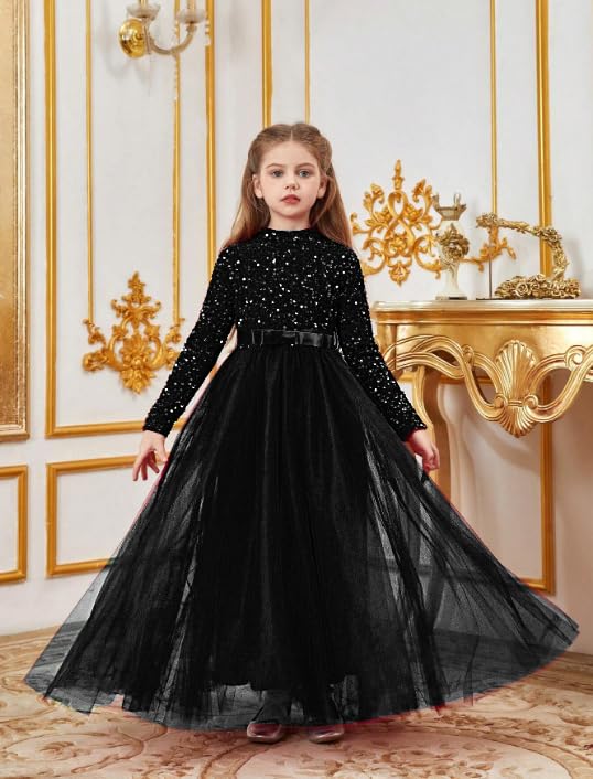 Clothly Glitter Sequins Flower Girls Dress - Image 3