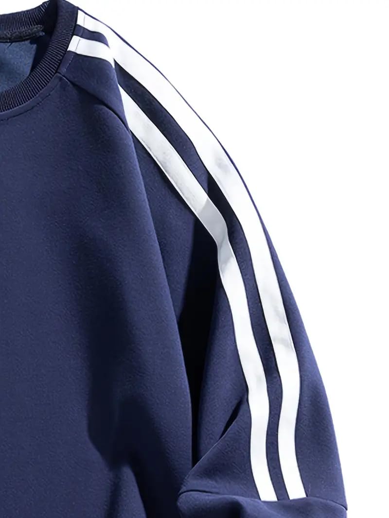 Trillion Men's Solid Sweatshirt - Navy Blue - Image 4