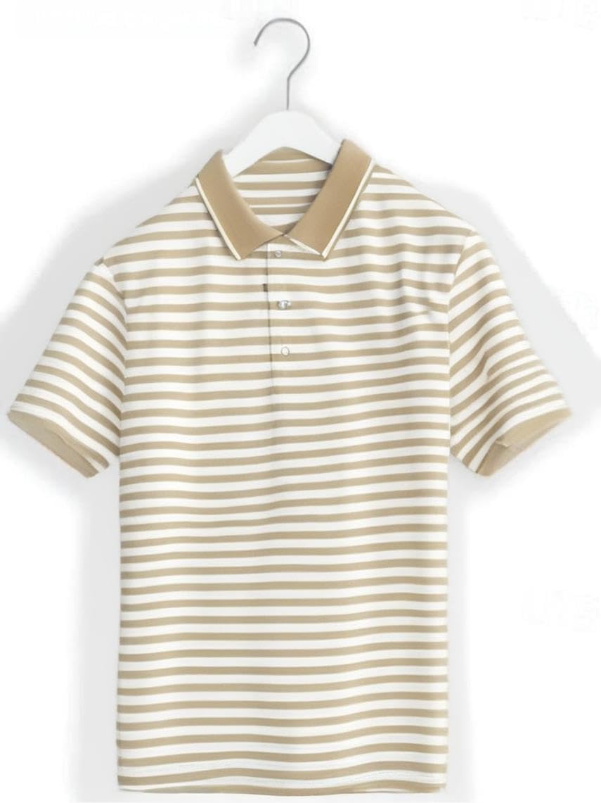 Mack Men Striped Polo Shirt - Image 3