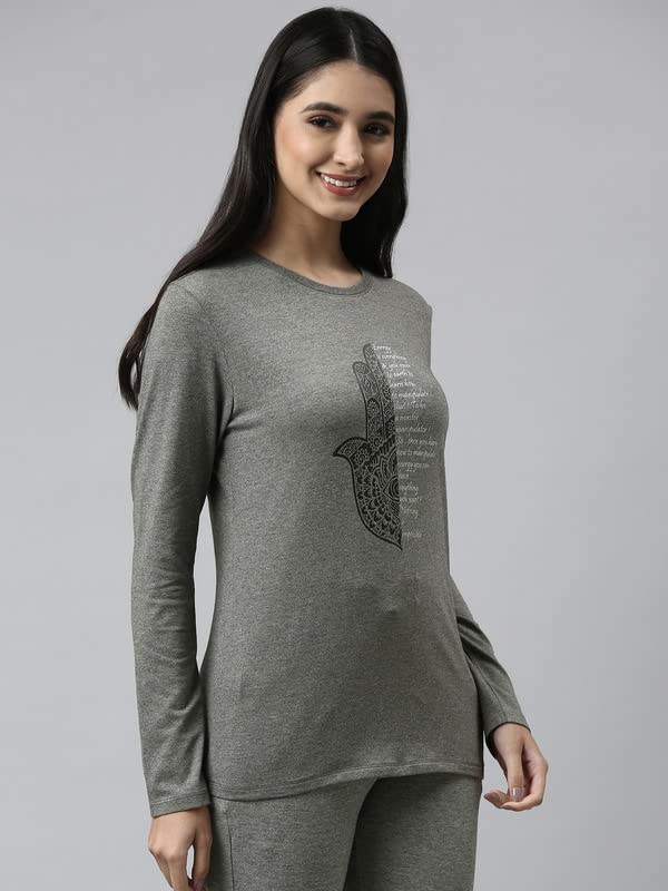 Enamor Full Sleeve Round Neck Tshirt for Women - Image 3