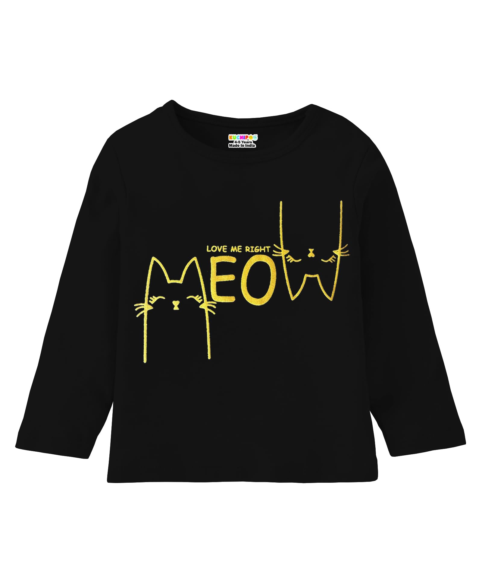 Kuchipoo Girls Cotton T-Shirt - Full Sleeves - Image 5