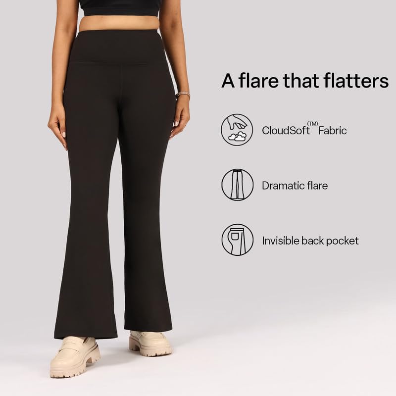 BlissClub Women's Flare Pants - High Waist - Image 3