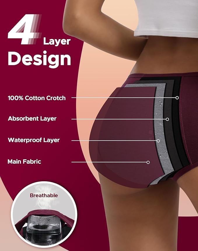 DIVING DEEP Women's Period Panty Leakproof - Image 3