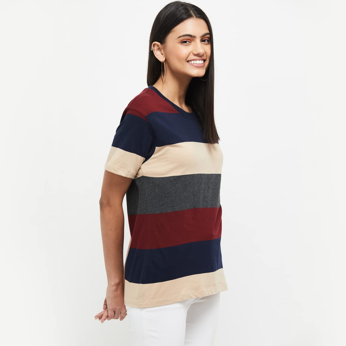 Max Cotton Women's T-Shirt - Navy - Image 3