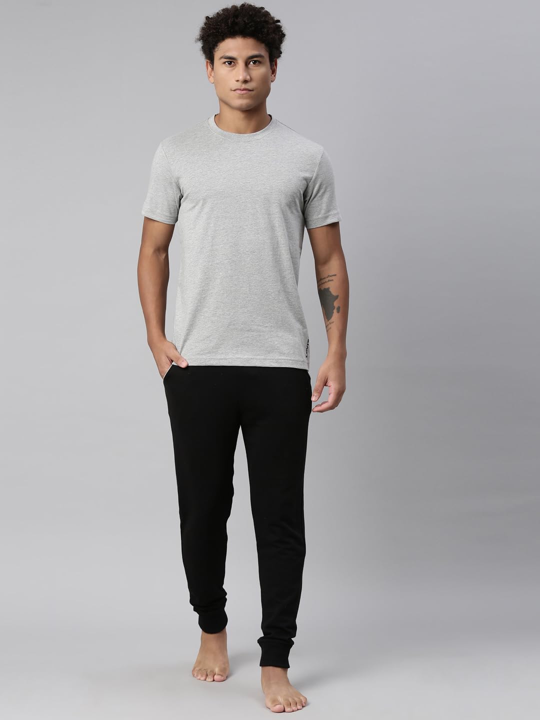 Levi's Men's Soft Cotton T-Shirt - Light Grey Melange - Image 5