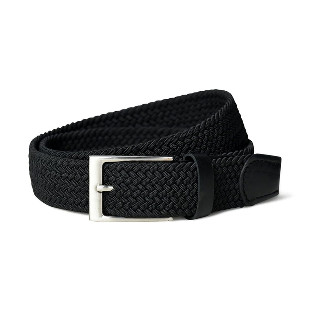 MaheTri Braided Canvas Leather Belt - Image 3