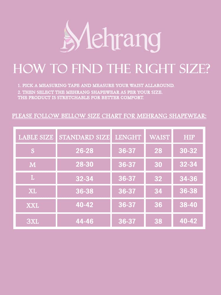 Mehrang Saree Shapewear Petticoat for Women - Baby Pink - Image 5