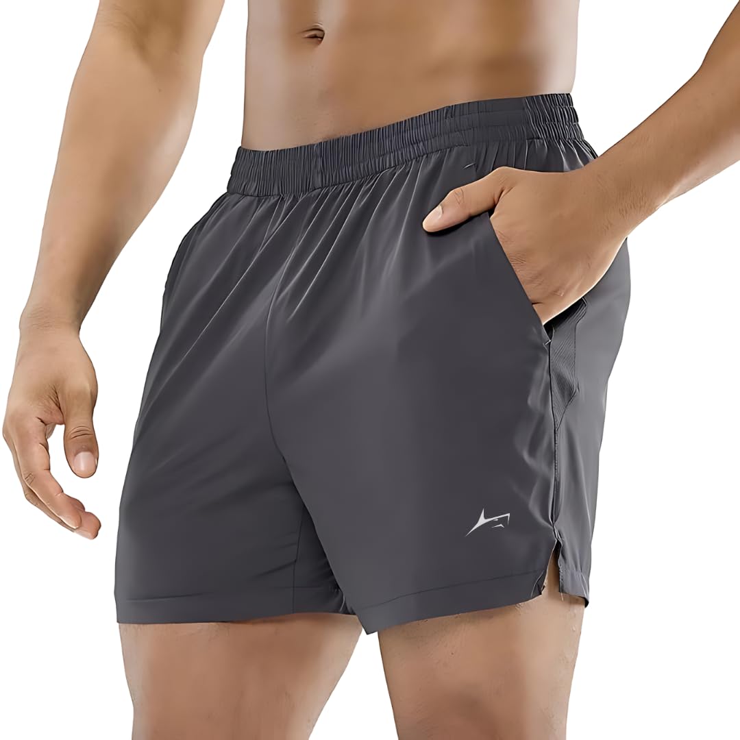 PROSHARX Men's Dark Grey Shorts - Quick Dry