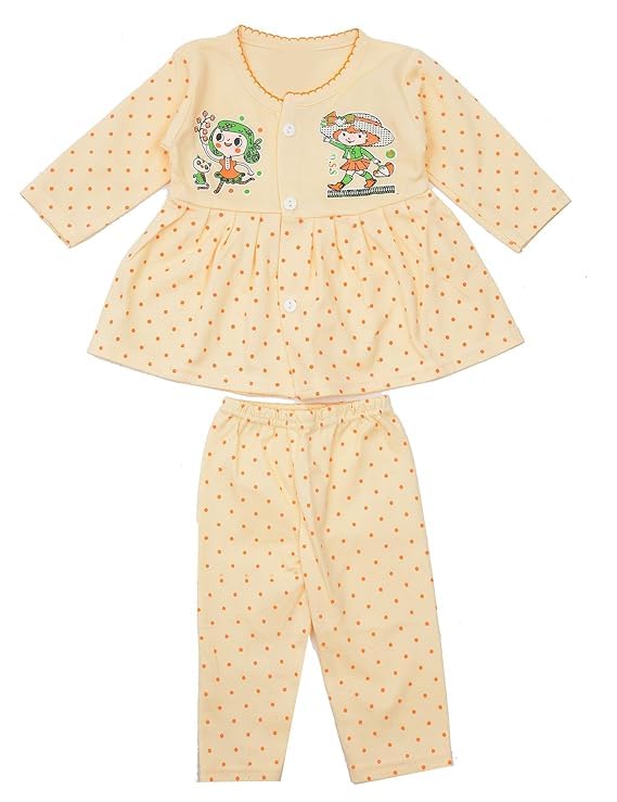 KIDS PARYANIS Baby Girl Printed Full Sleeves Cotton Vests - Image 5