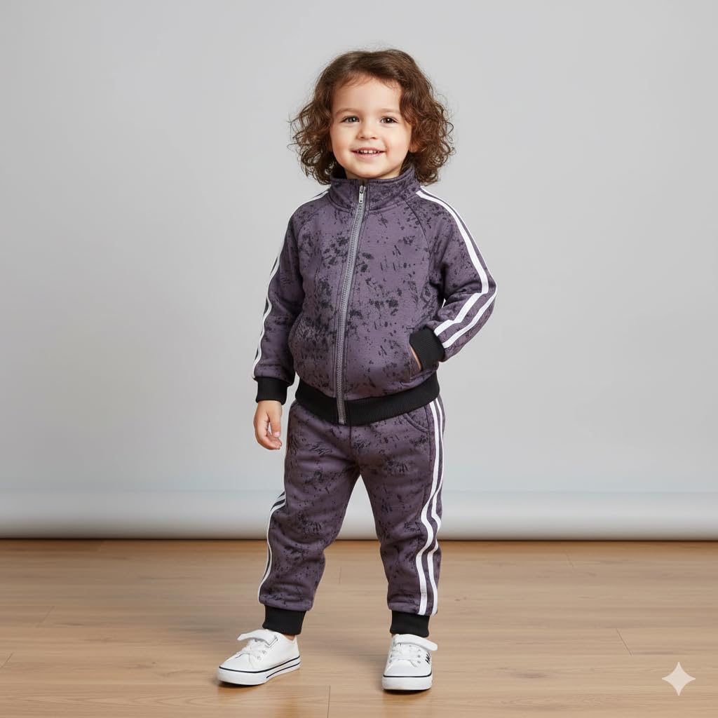 Bold Fashion Kids Fleece Lined Tracksuit - Image 2