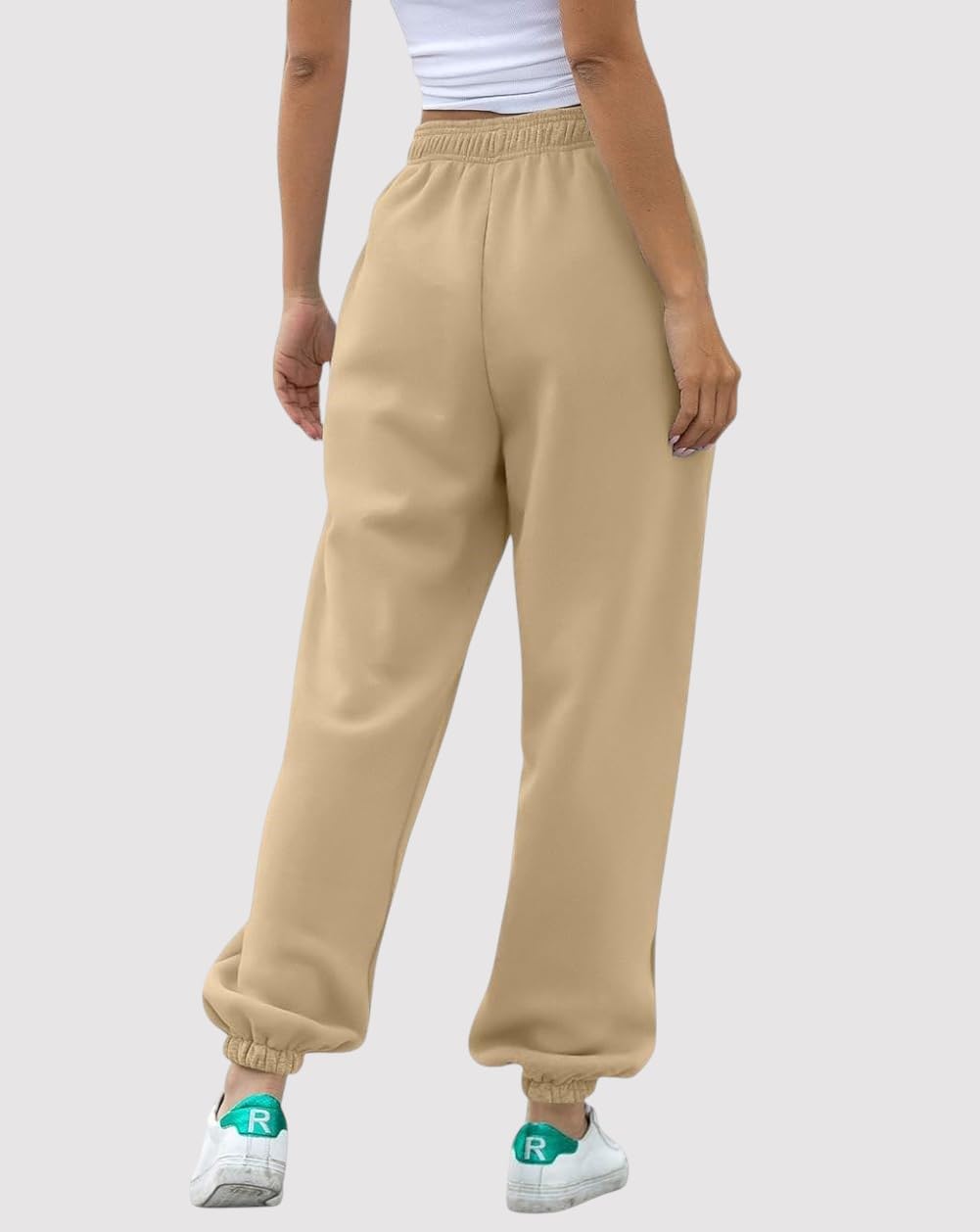 Q RIOUS Women's Jogger Trouser - Beige Olive - Image 4