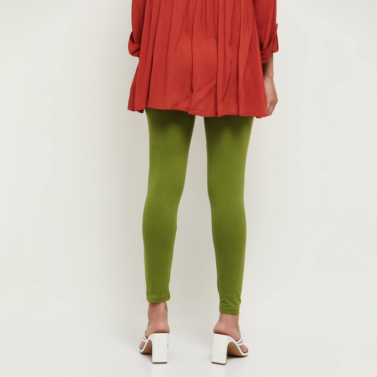 Max Women Light Green Leggings - Image 5