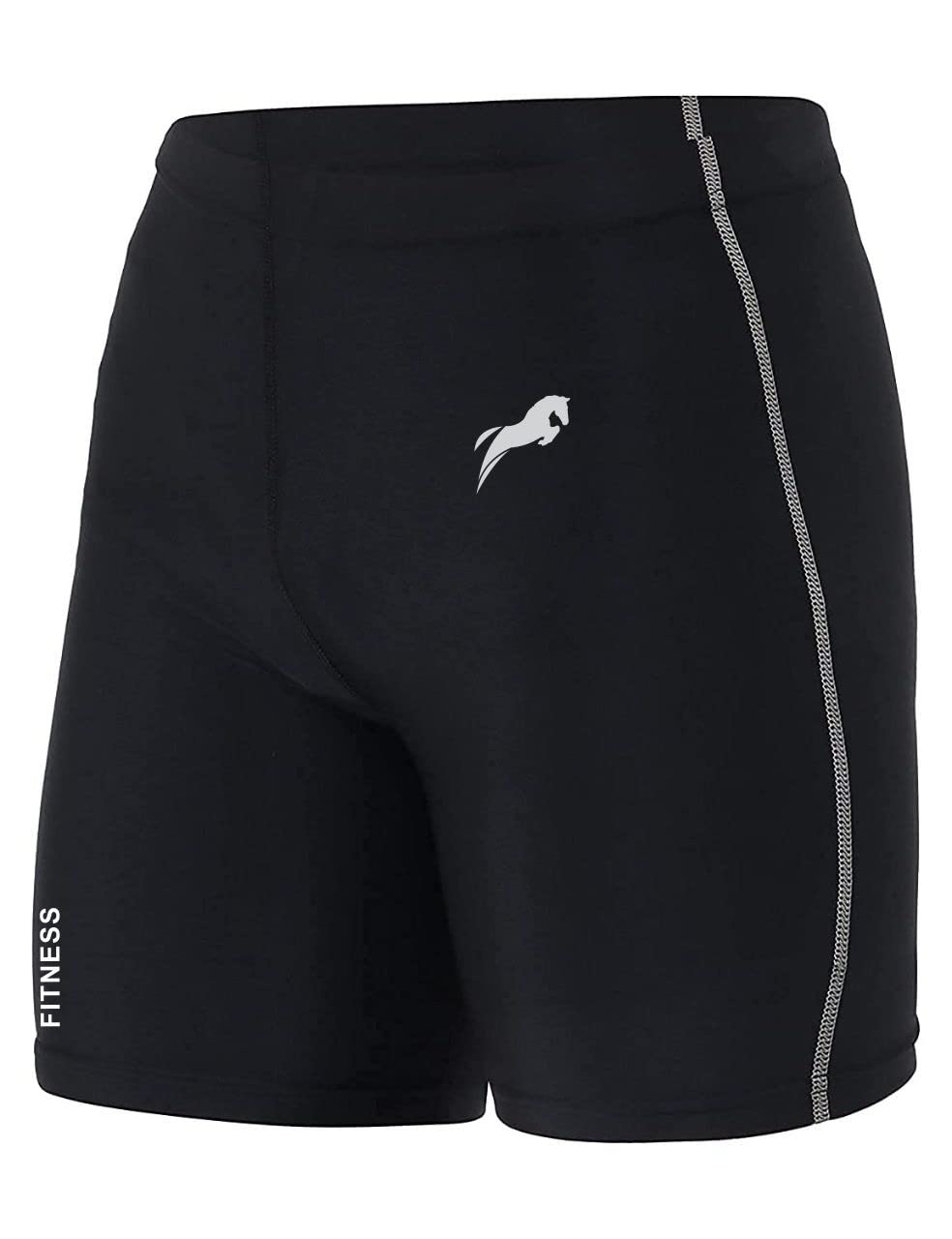 JUST RIDER Unisex Swim Shorts - Black - Image 4