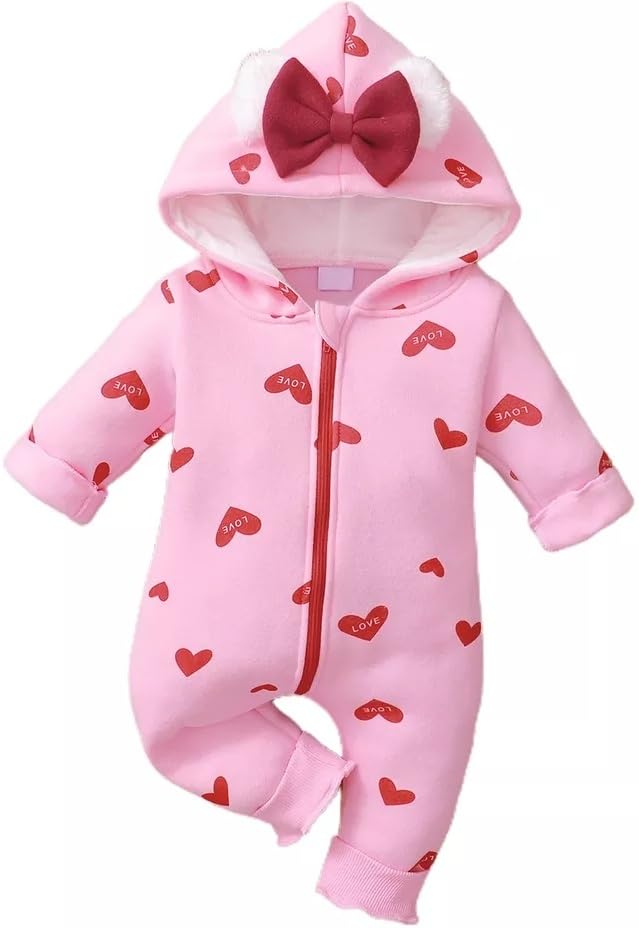 BRANDONN Kids Cotton Fleece Jumpsuit - Pink