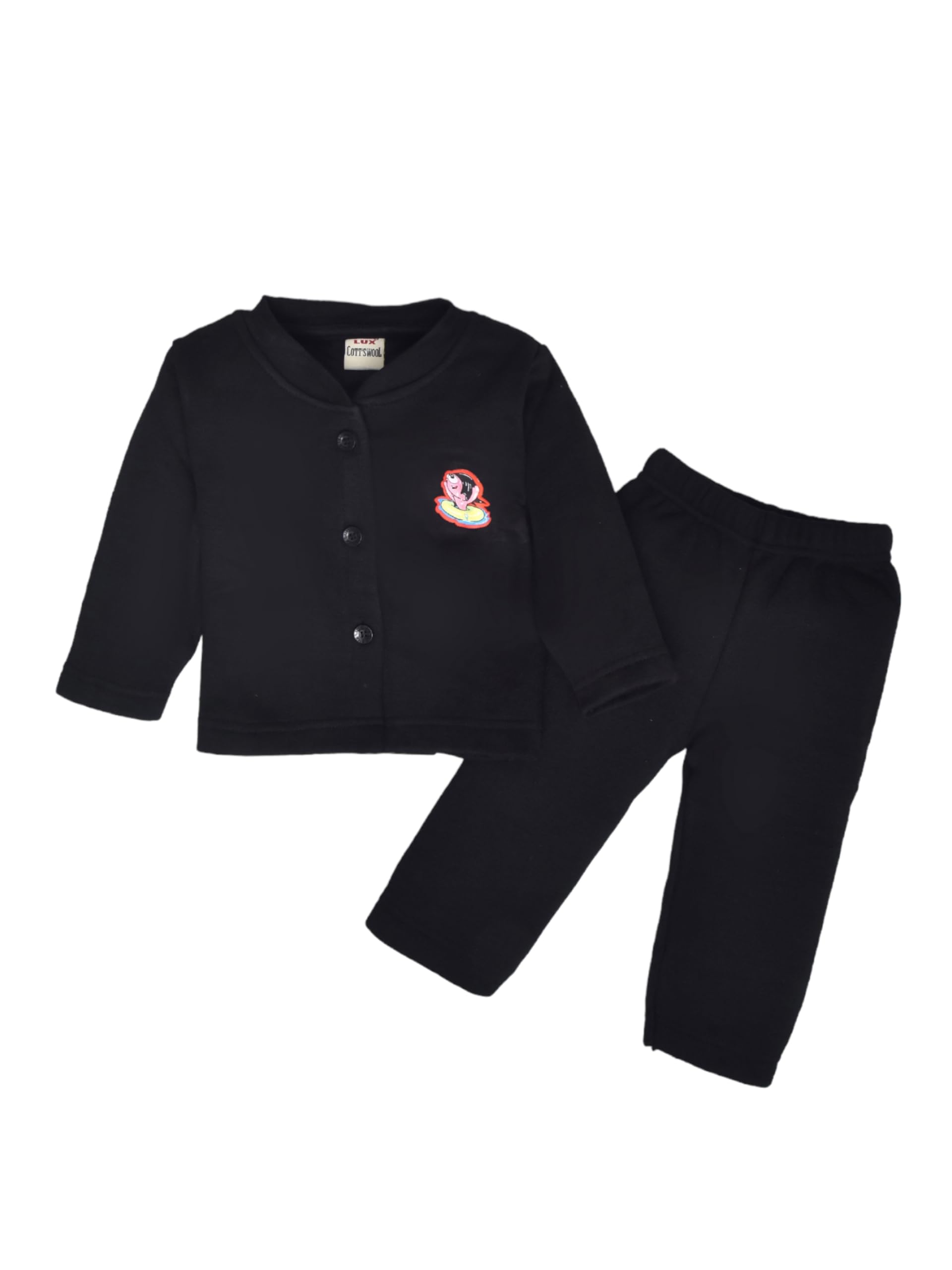 Lux Cottswool Baby Thermal Set - Black
