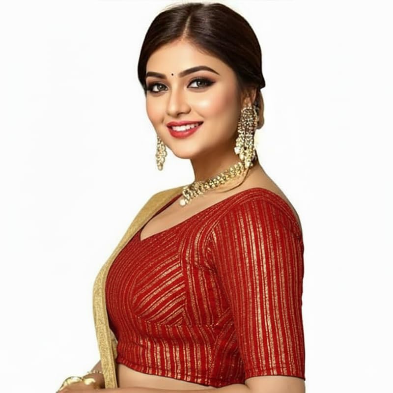 Golden Bhochi Women's Blouse - Stretchable Katori Choli - Image 4