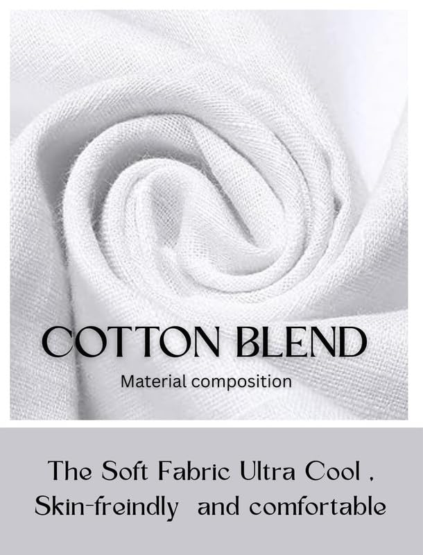 DEELMO Men's White Short Kurta - Image 5