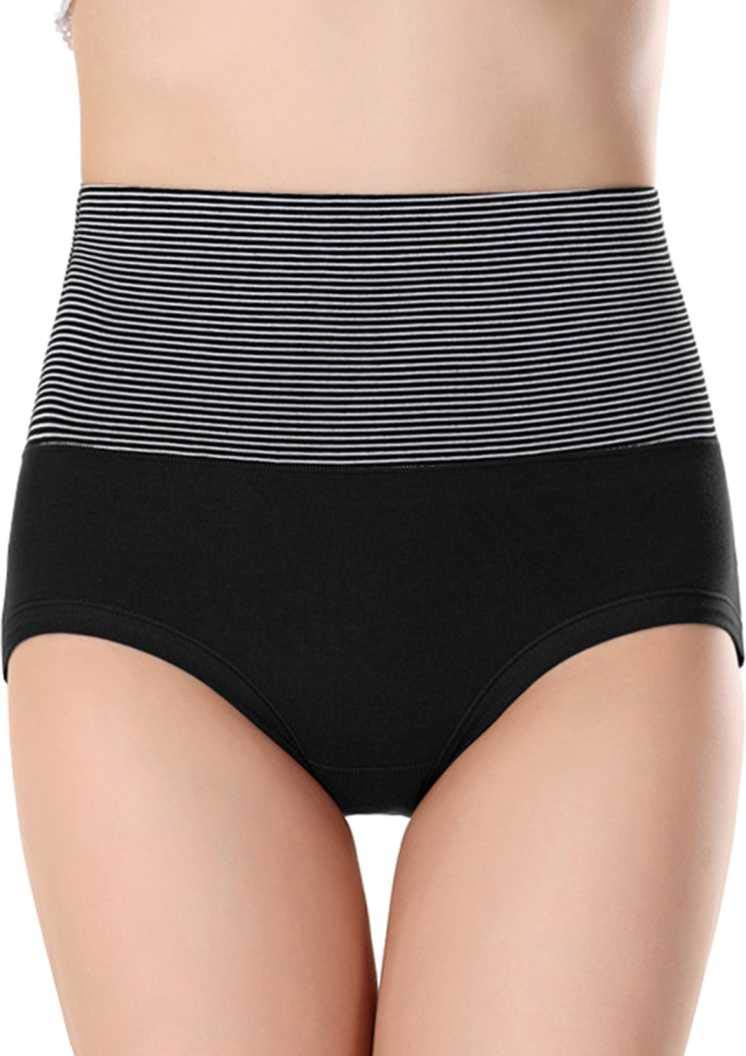 PLUMBURY Women's Cotton High Waist Hipster Panty - Image 2