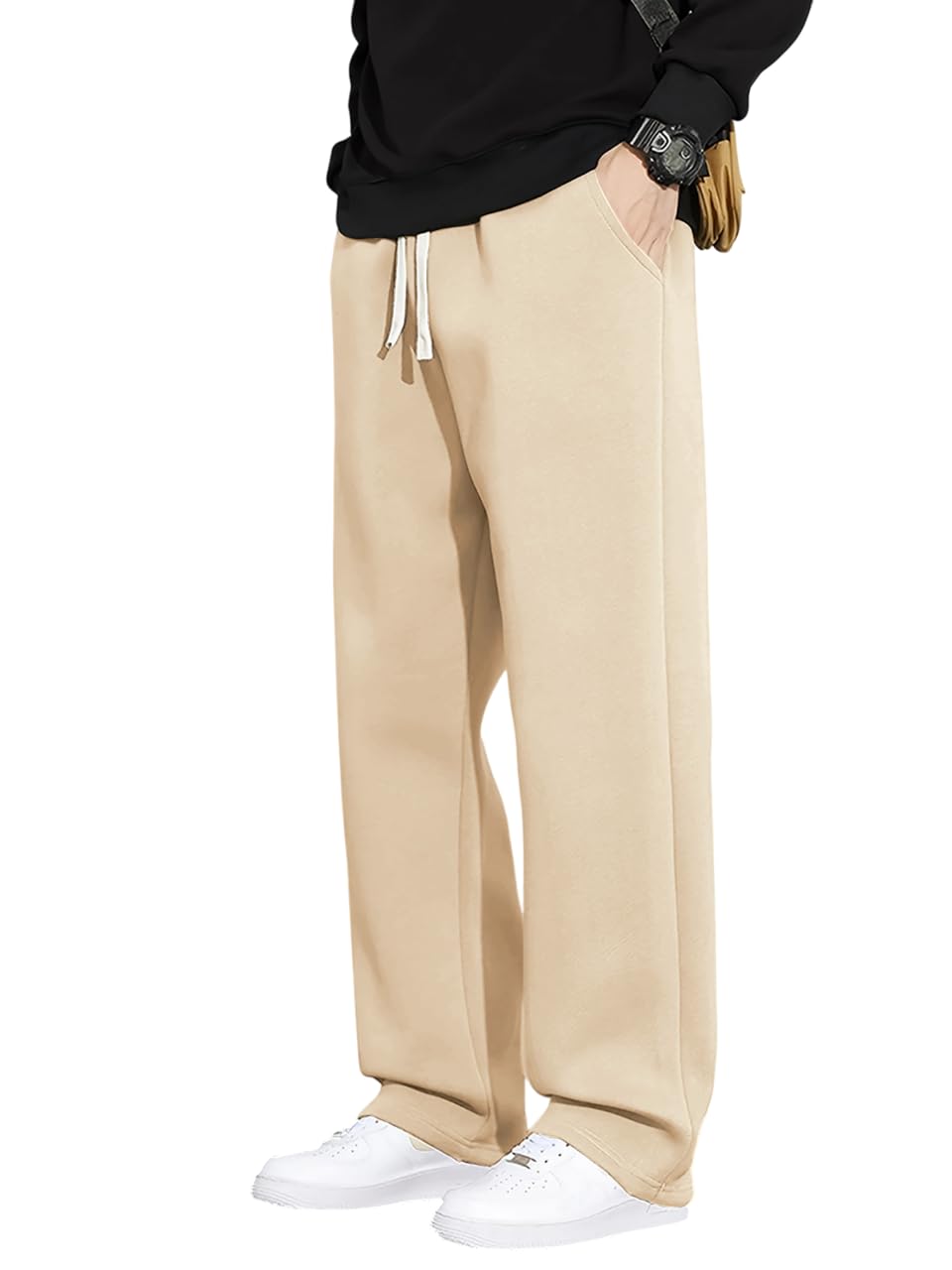 Samfor Men's Cream Track Pants